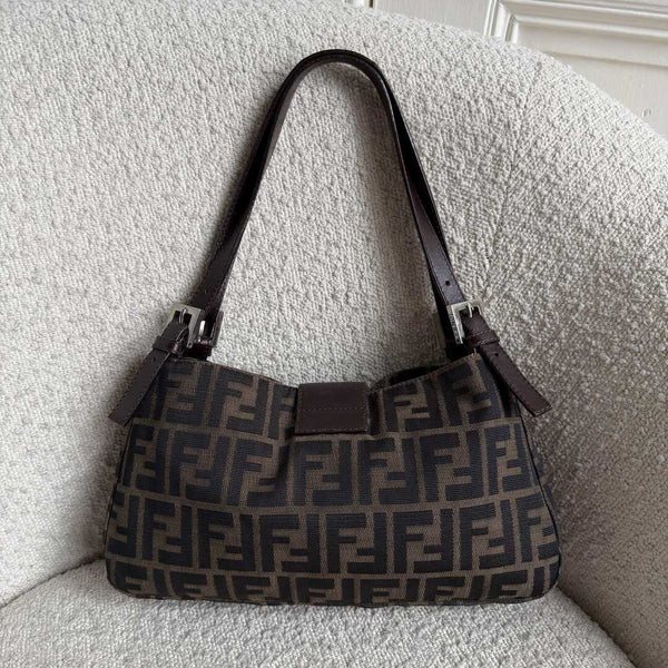 Fendi Mamma Baguette Zucca Shoulder Bag