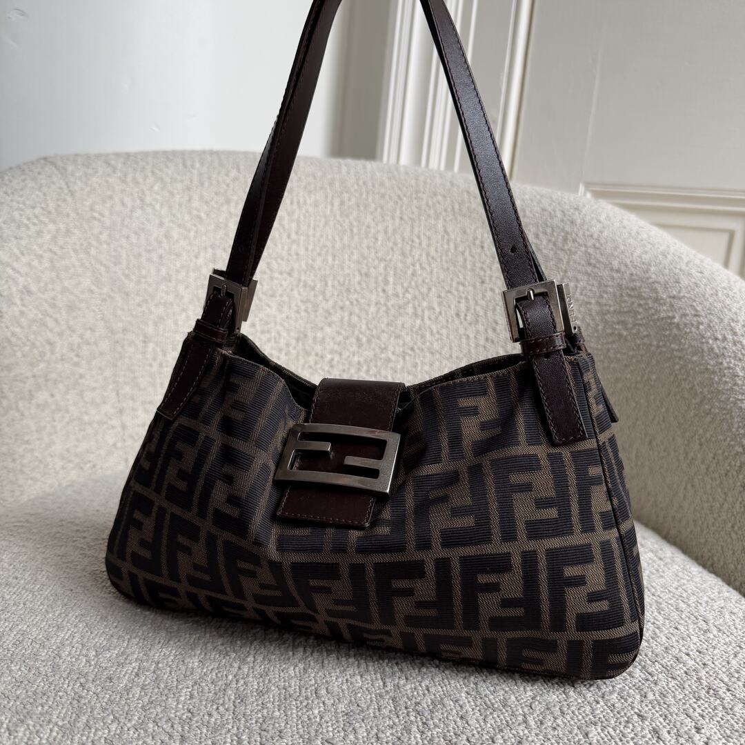Fendi Mamma Baguette Zucca Shoulder Bag
