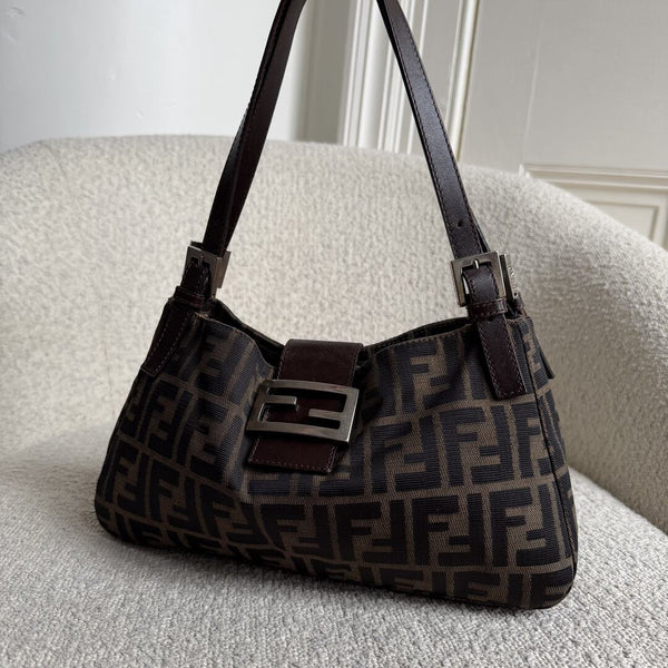 Fendi Mamma Baguette Zucca Shoulder Bag