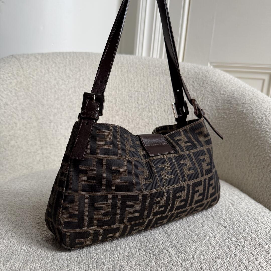 Fendi Mamma Baguette Zucca Shoulder Bag