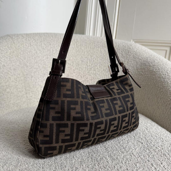 Fendi Mamma Baguette Zucca Shoulder Bag