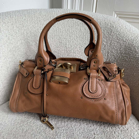 Chloe Paddington Leather Brown Shoulder Bag
