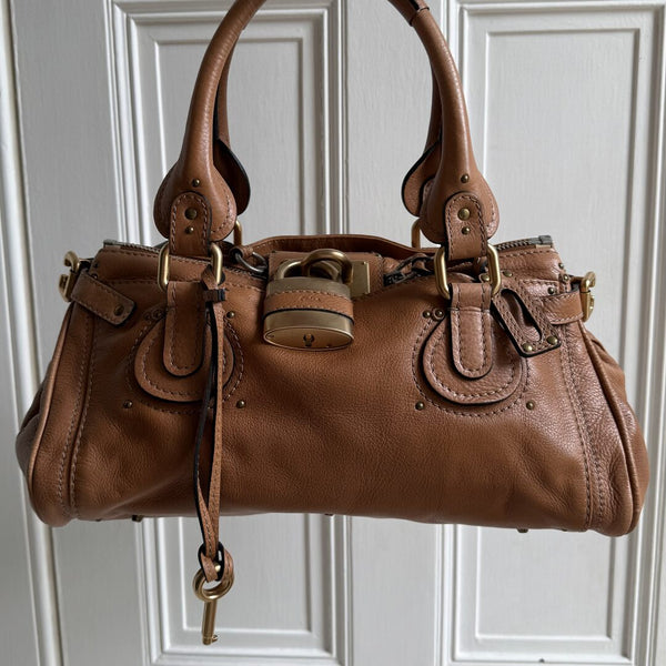 Chloe Paddington Leather Brown Shoulder Bag