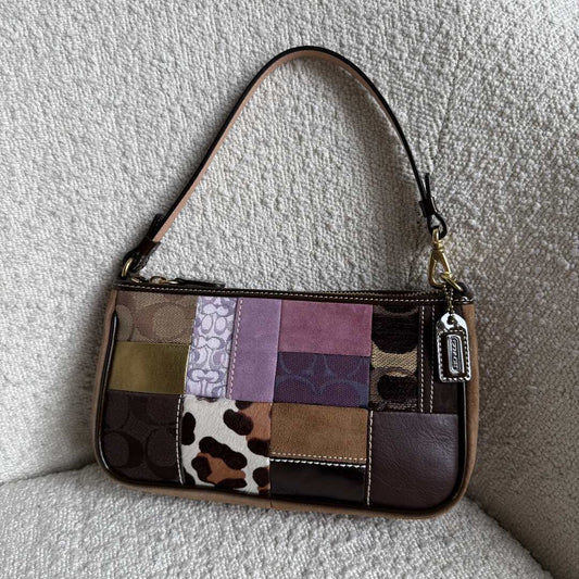 Coach Signature Patchwork Demi Shoulder Bag