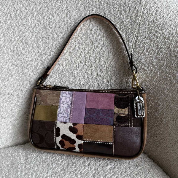 Coach Signature Patchwork Demi Shoulder Bag