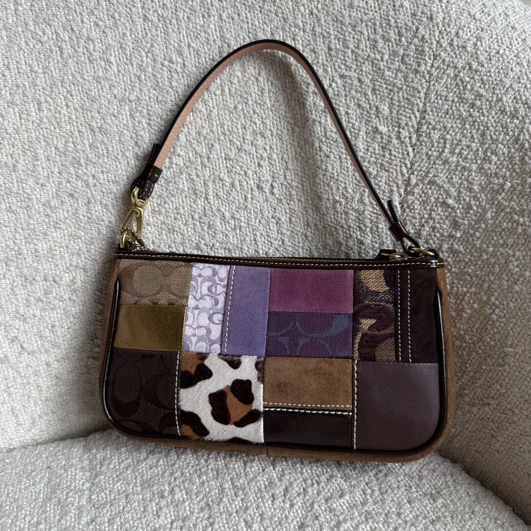 Coach Signature Patchwork Demi Shoulder Bag