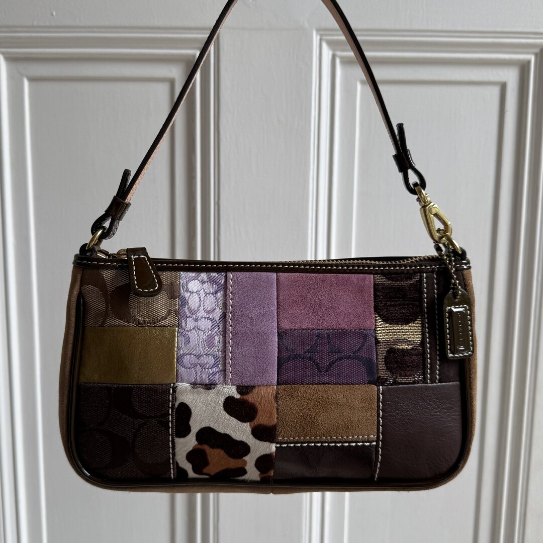 Coach Signature Patchwork Demi Shoulder Bag