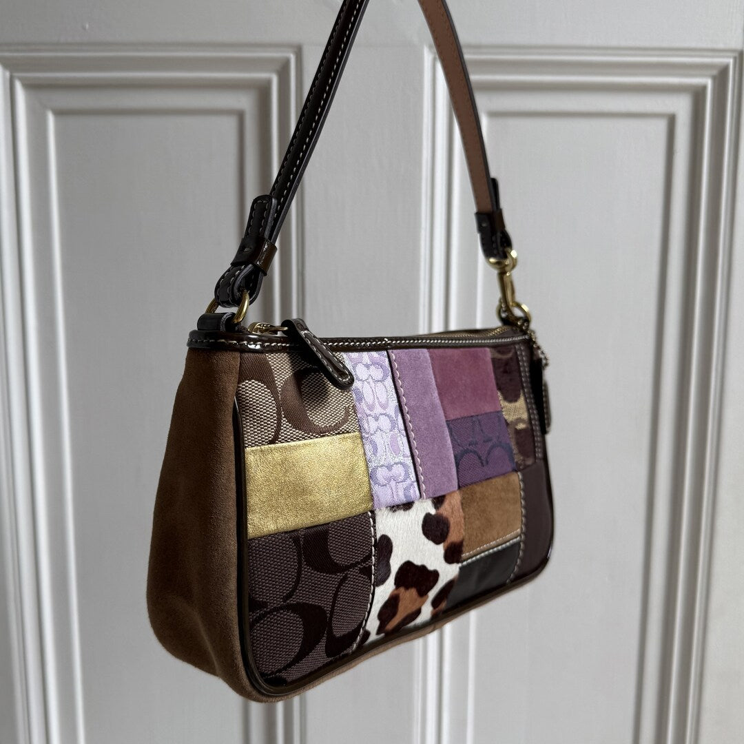 Coach Signature Patchwork Demi Shoulder Bag