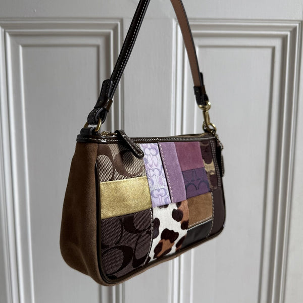 Coach Signature Patchwork Demi Shoulder Bag