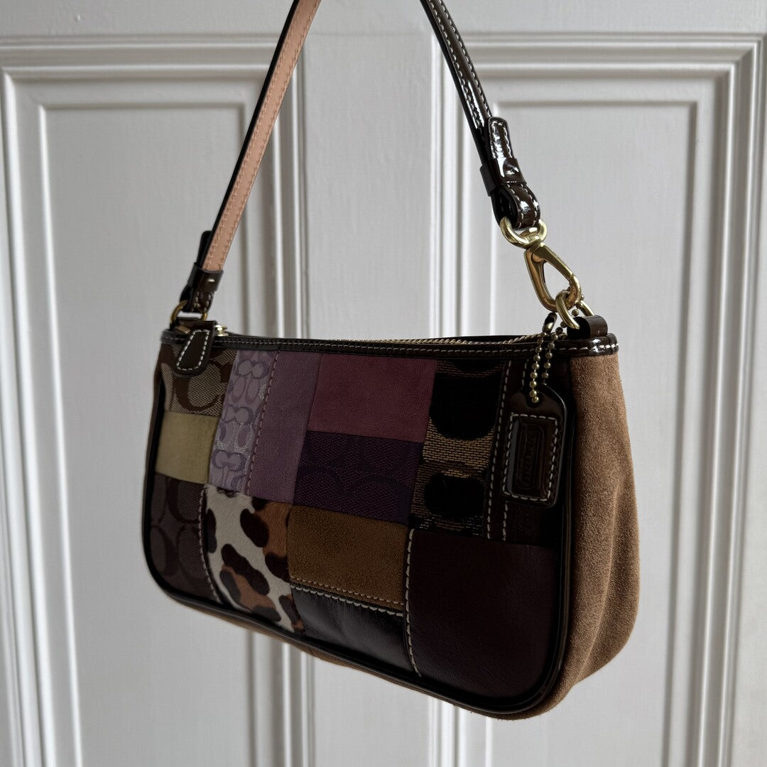 Coach Signature Patchwork Demi Shoulder Bag