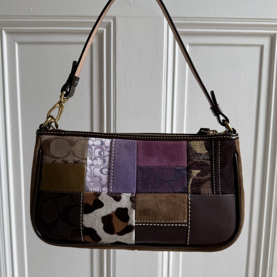 Coach Signature Patchwork Demi Shoulder Bag