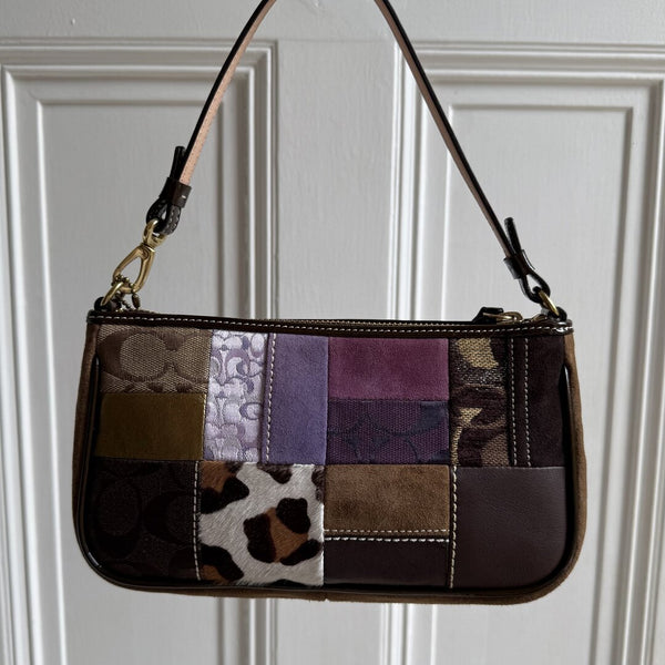 Coach Signature Patchwork Demi Shoulder Bag