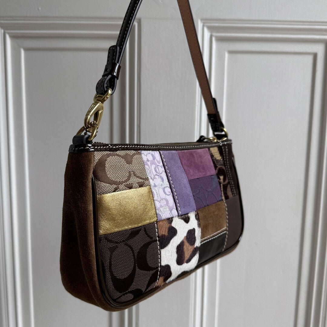 Coach Signature Patchwork Demi Shoulder Bag