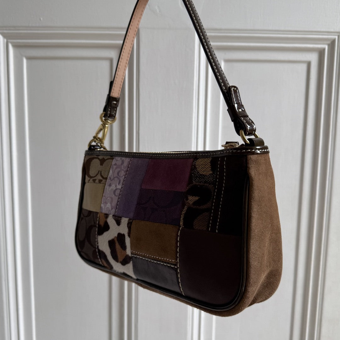 Coach Signature Patchwork Demi Shoulder Bag