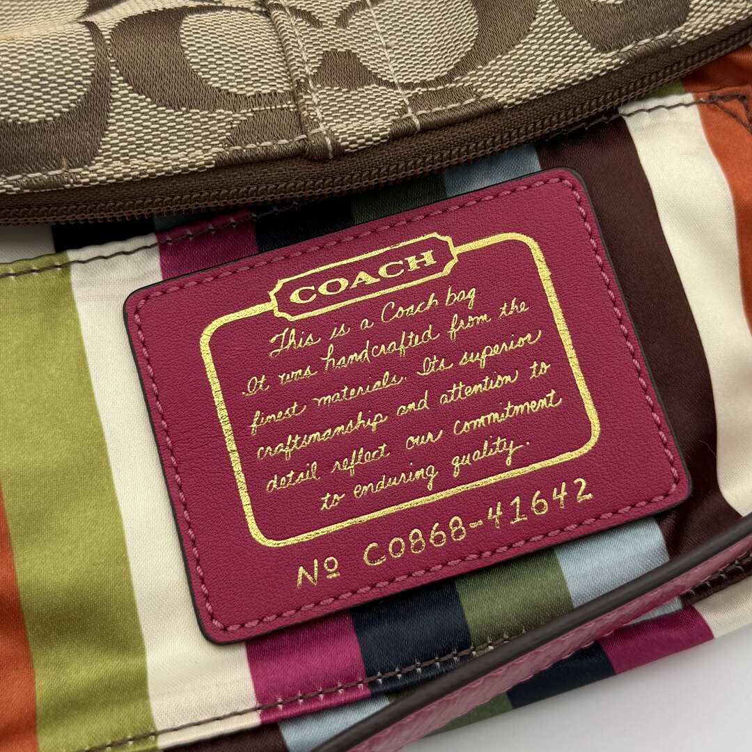 Coach Signature Pink Mini Bag