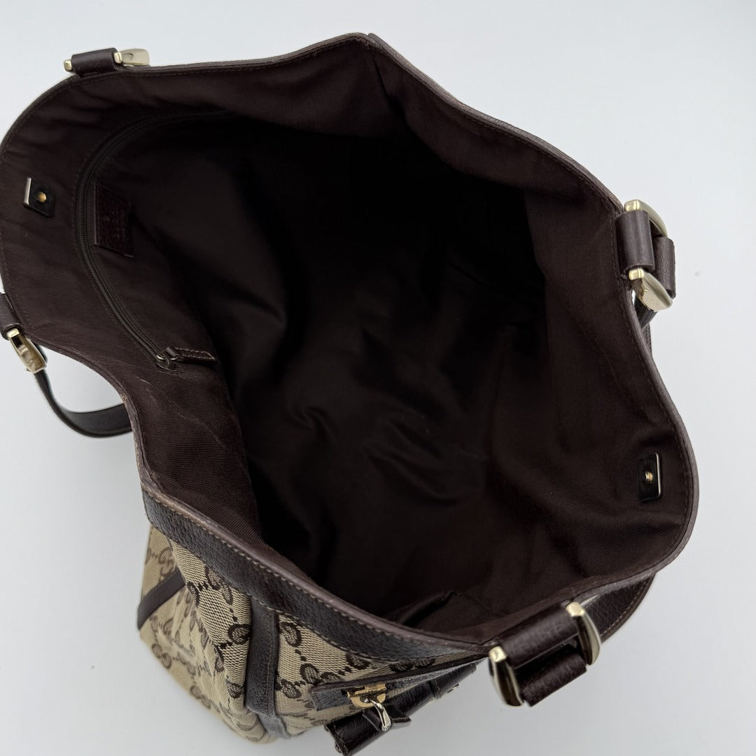 Gucci GG Canvas Abbey D-Ring Pocket Tote Bag