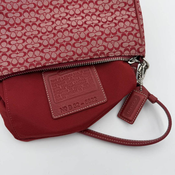Rare Coach Mini Signature Demi Red Shoulder Bag