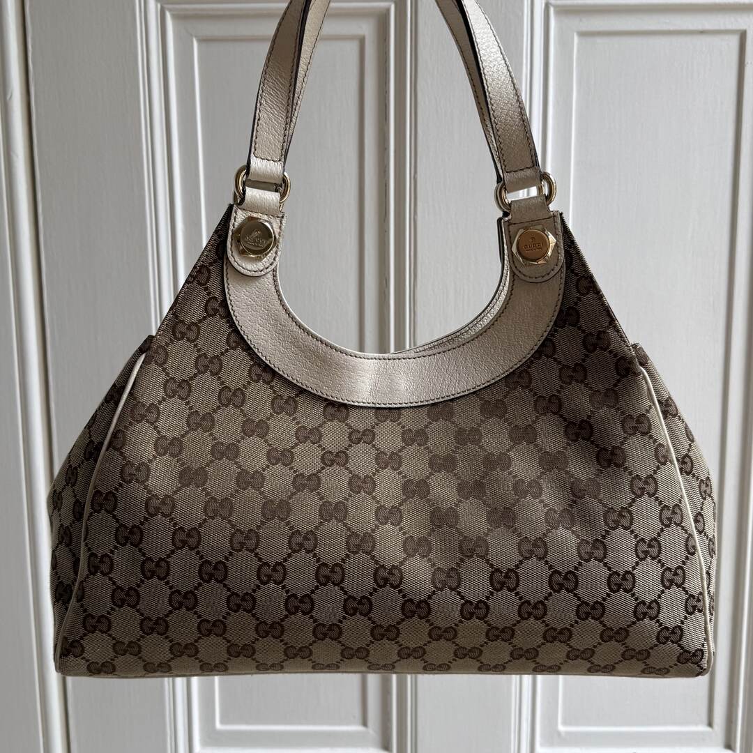 Gucci GG Monogram White Tote Bag
