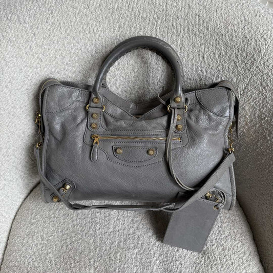 2014 Balenciaga City Leather Grey Handbag