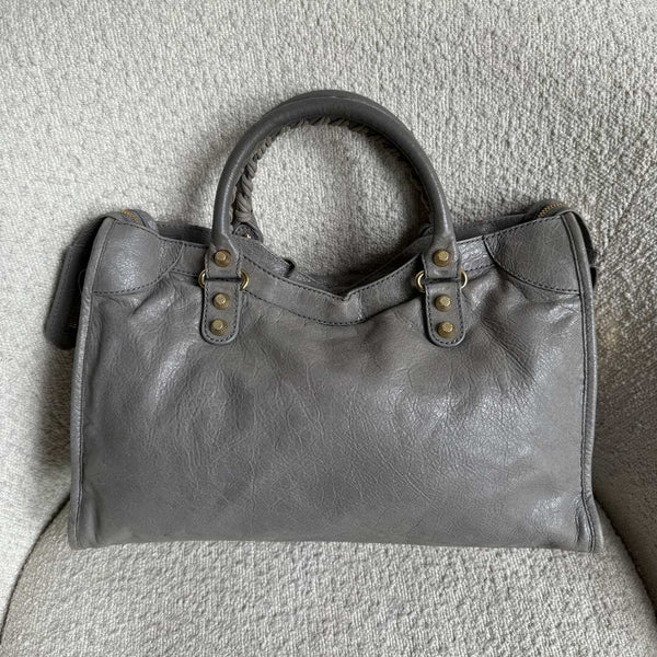 2014 Balenciaga City Leather Grey Handbag