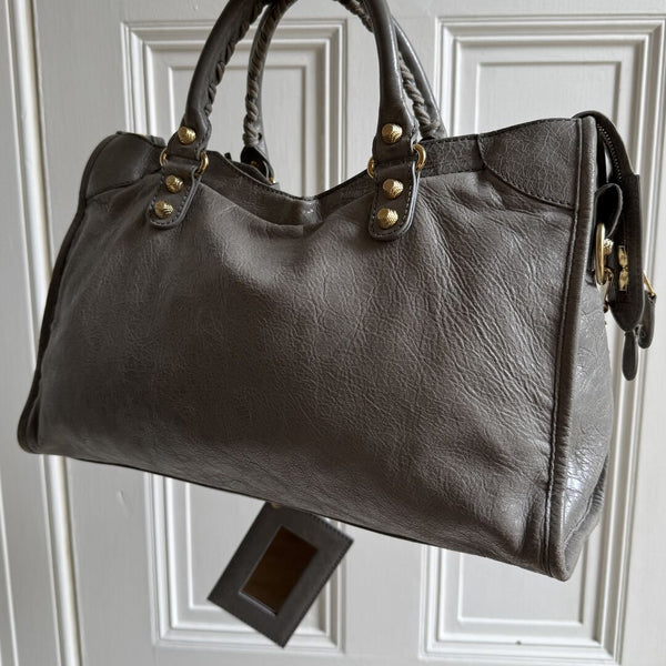 2014 Balenciaga City Leather Grey Handbag