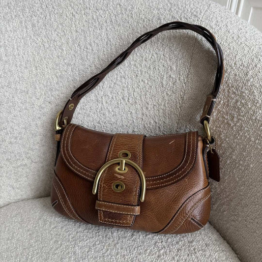 Coach Mini Soho Leather Brown Shoulder Bag