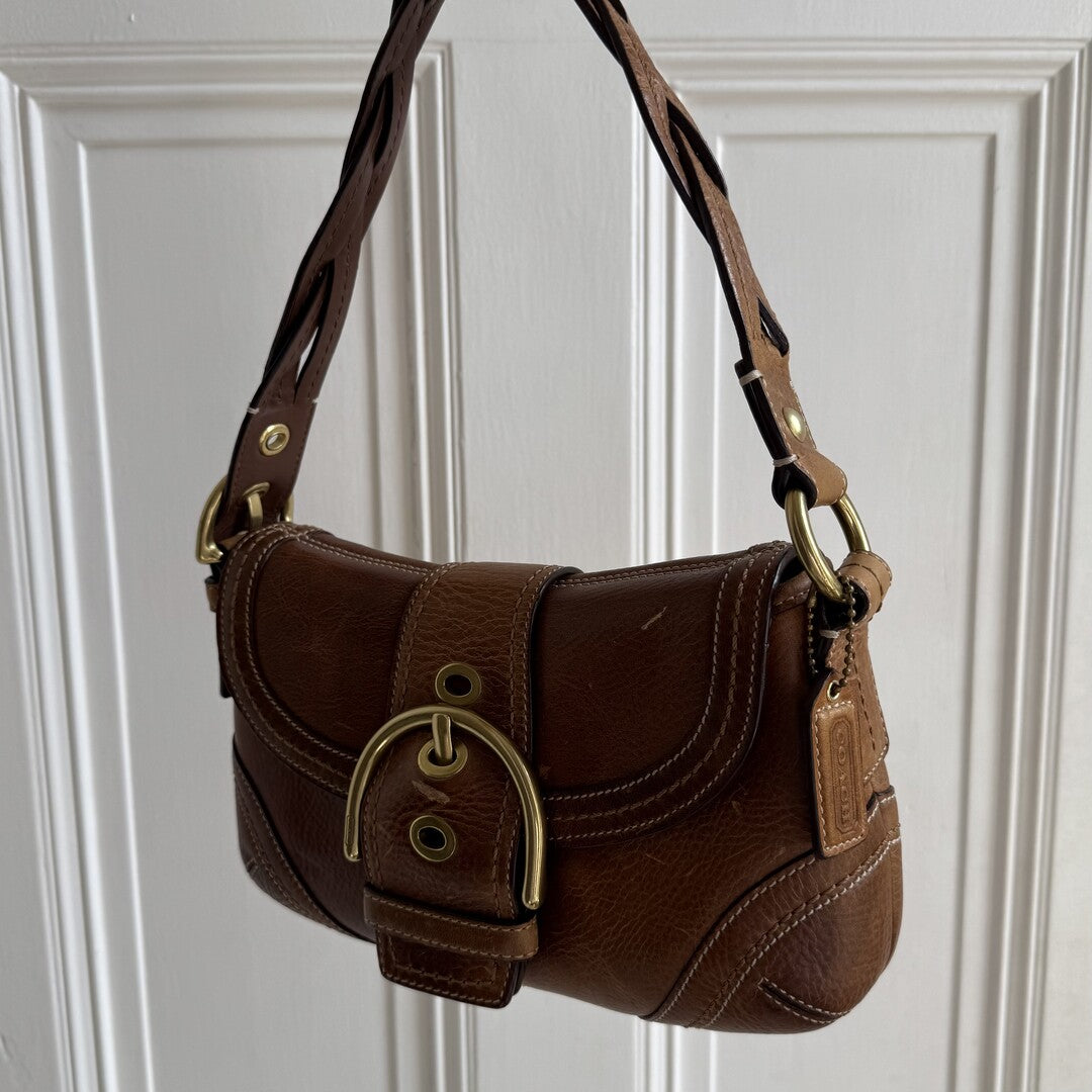 Coach Mini Soho Leather Brown Shoulder Bag