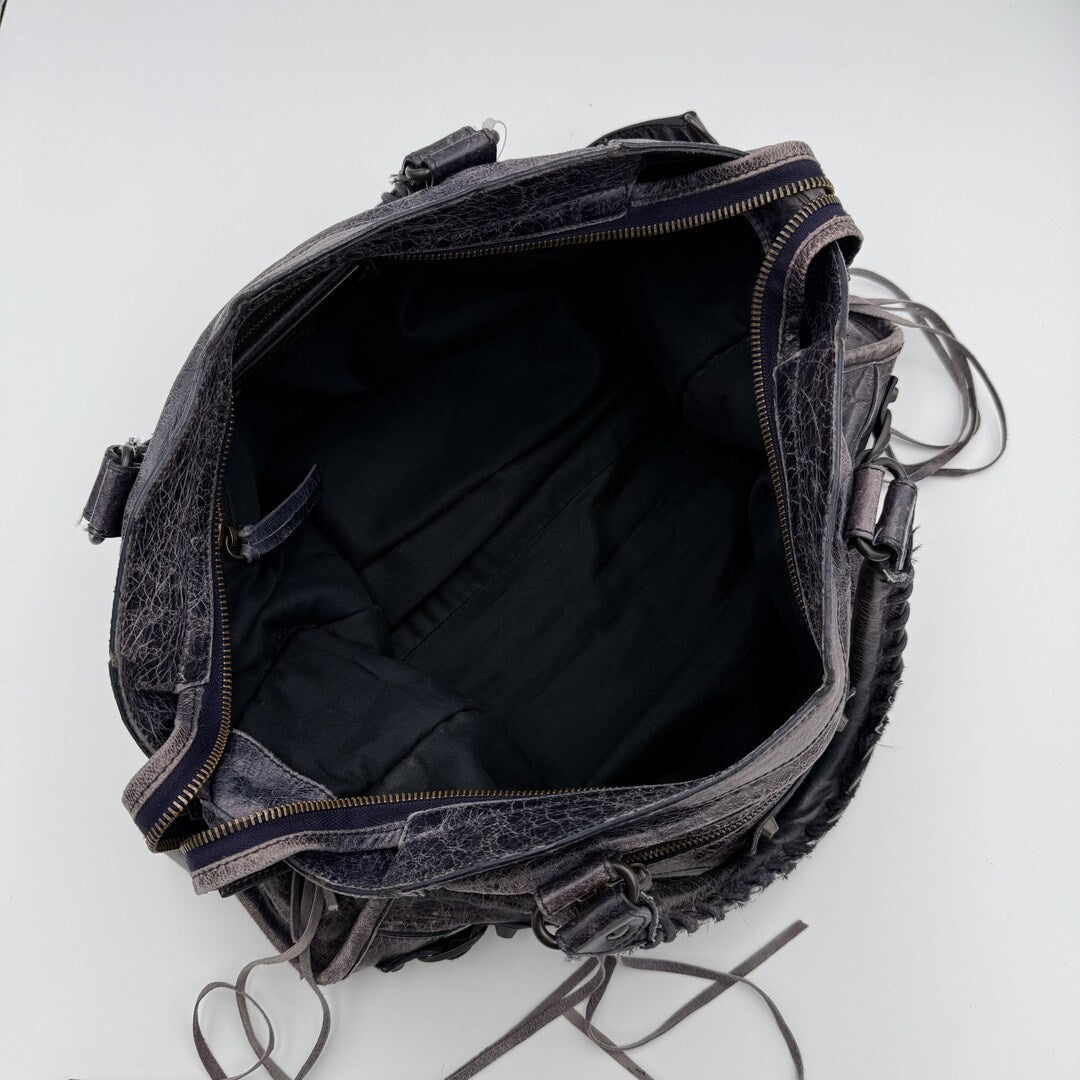 2009 Balenciaga City Leather Purple Handbag