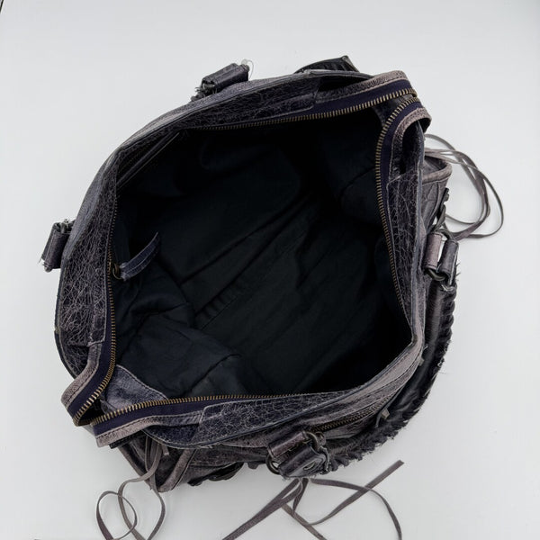 2009 Balenciaga City Leather Purple Handbag