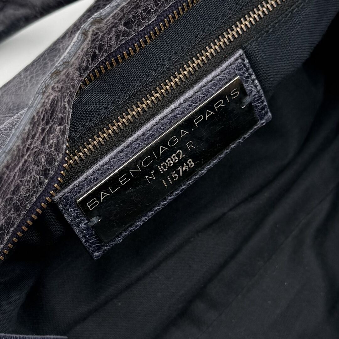 2009 Balenciaga City Leather Purple Handbag