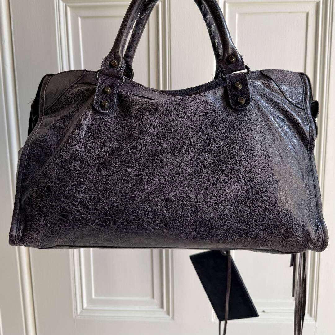 2009 Balenciaga City Leather Purple Handbag