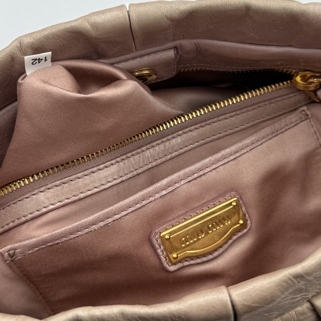 Miu Miu Vitello Dusty Pink Handbag