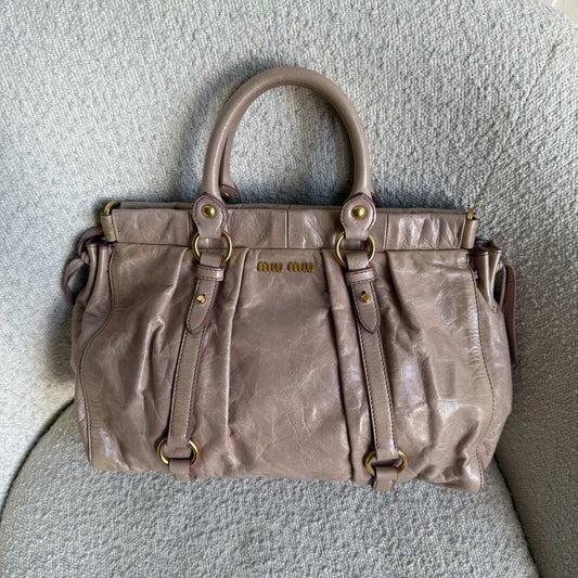 Miu Miu Vitello Dusty Pink Handbag