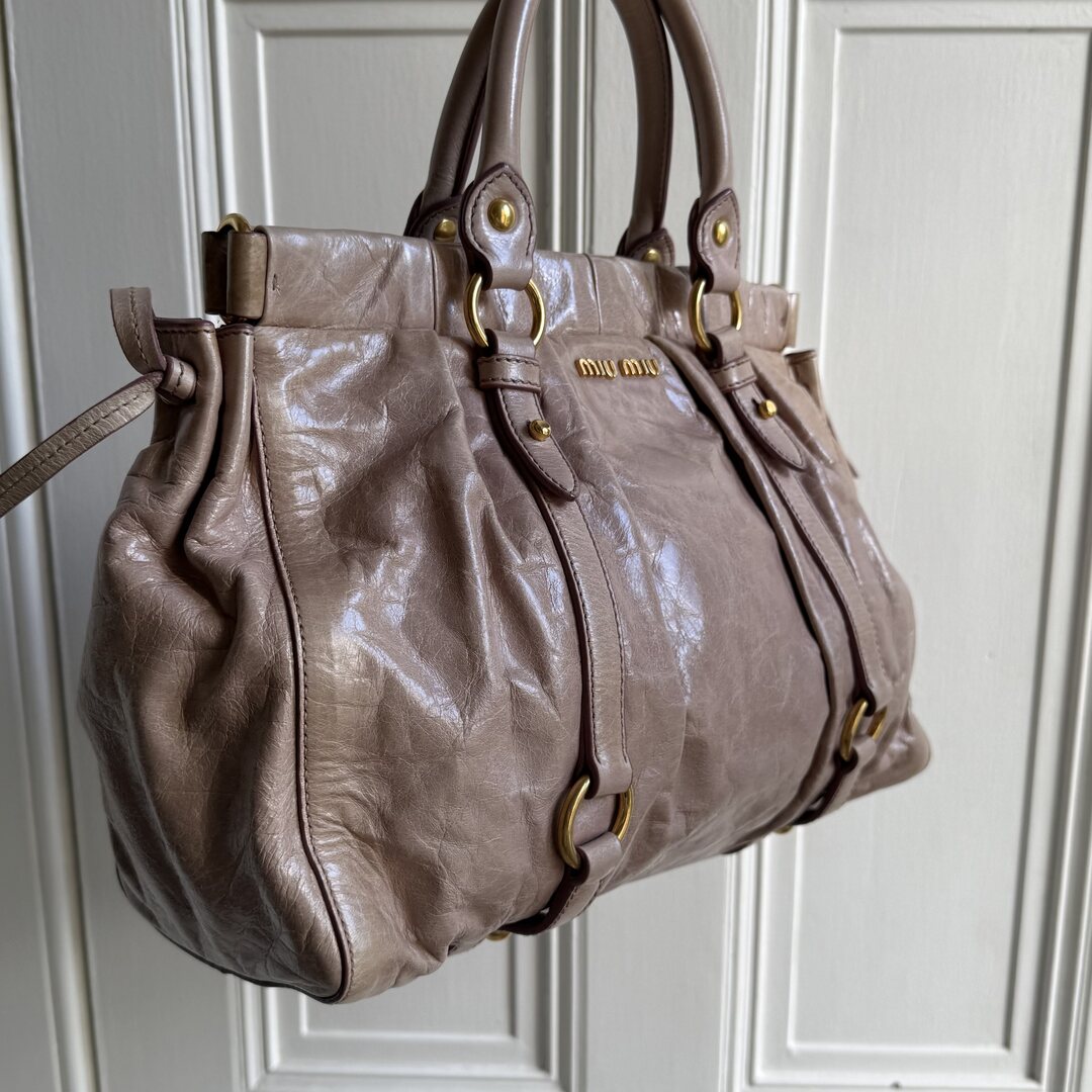 Miu Miu Vitello Dusty Pink Handbag