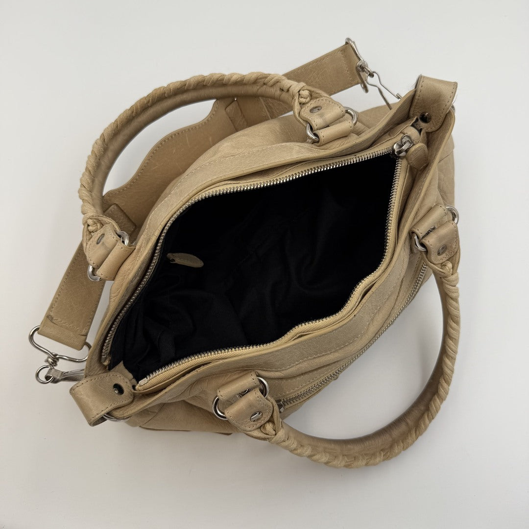 2003 Balenciaga First Beige Leather Handbag