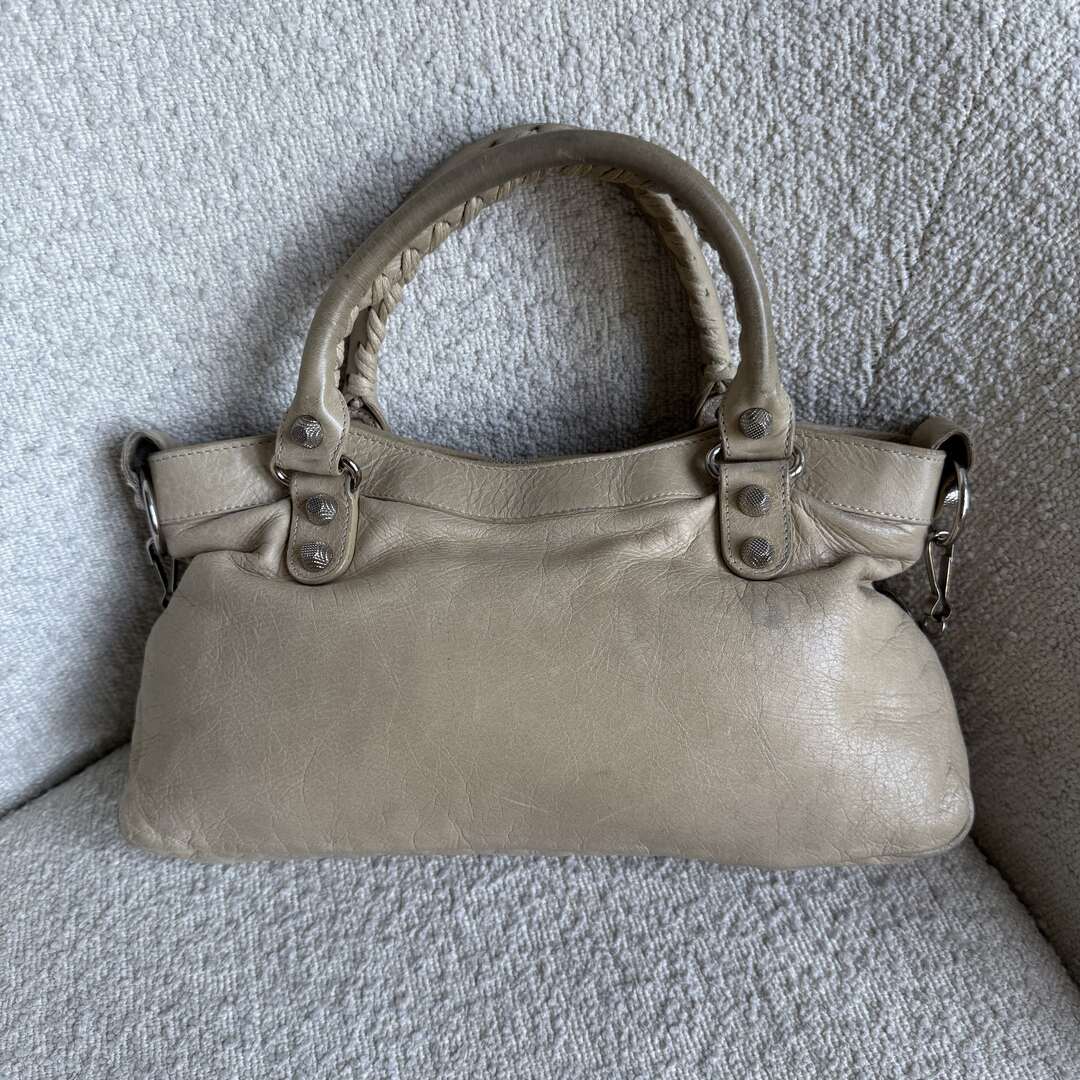 2003 Balenciaga First Beige Leather Handbag
