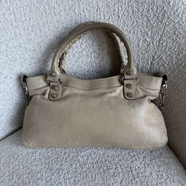 2003 Balenciaga First Beige Leather Handbag