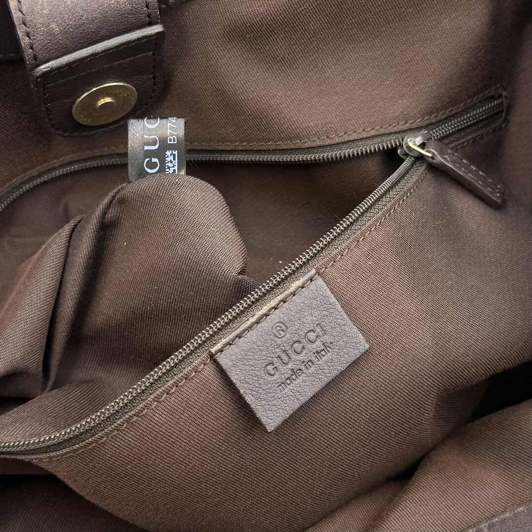 Gucci Monogram Sukey Brown Tote Bag