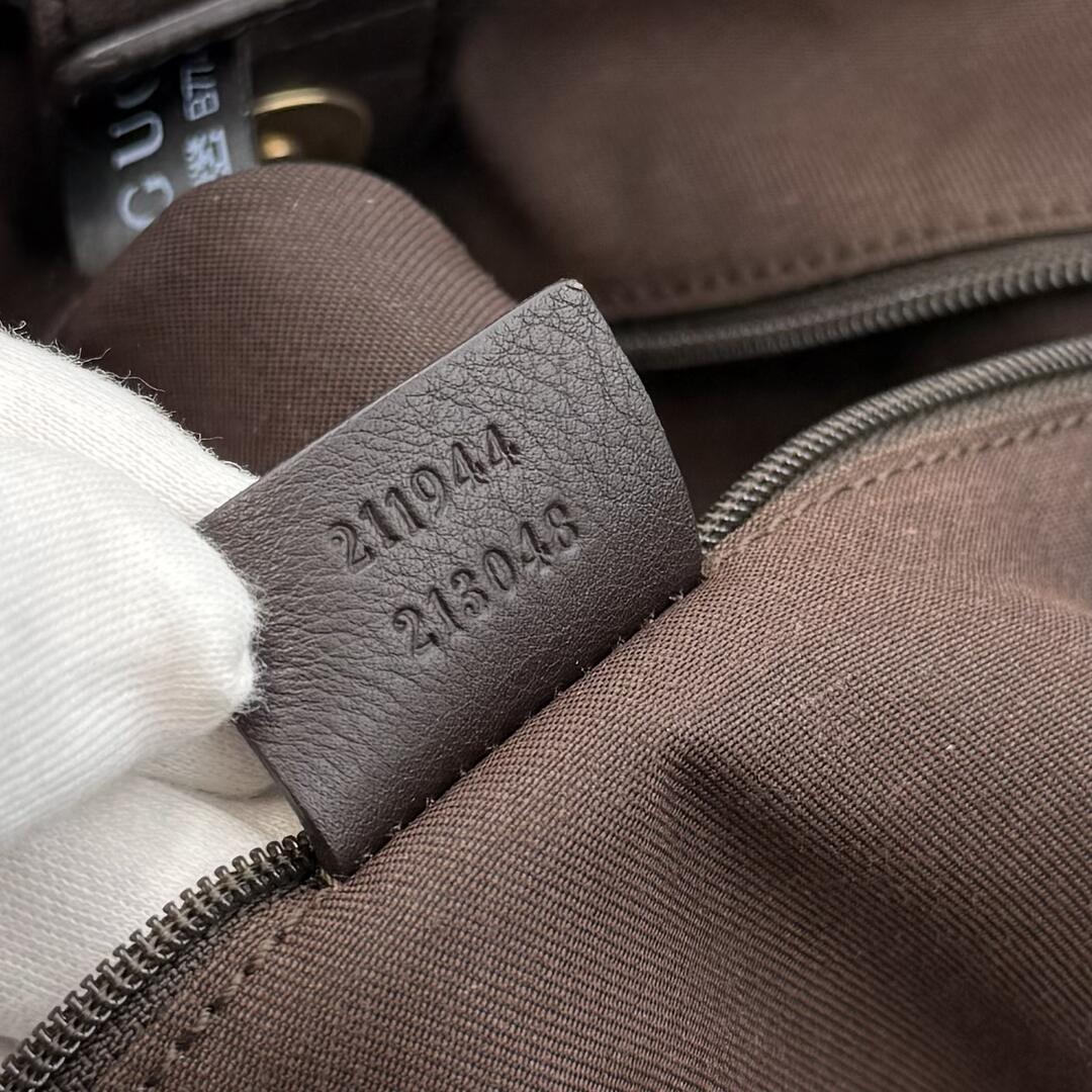 Gucci Monogram Sukey Brown Tote Bag