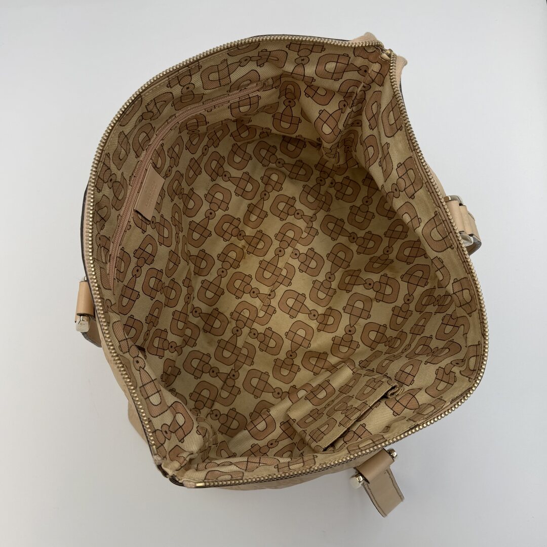 Gucci Guccissima Abbey Peach Pink Leather Shoulder Bag