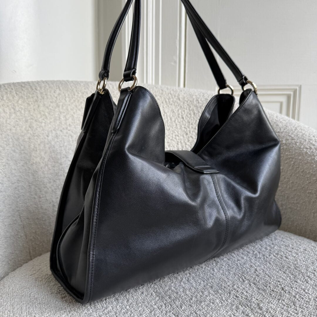 Coach Madison Carlyle Black Leather Shoulder Bag