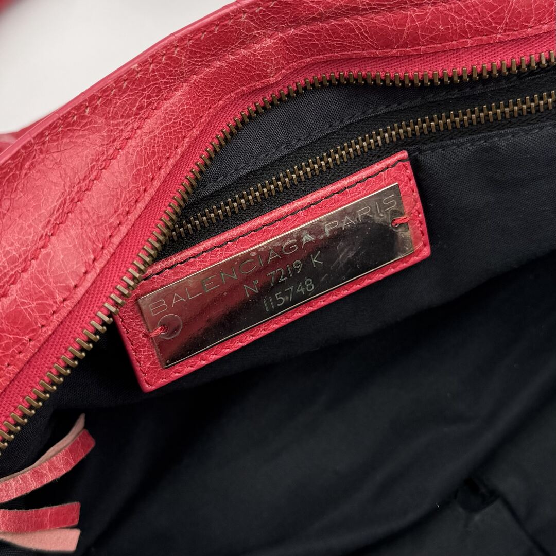 2012 Balenciaga City Leather Red Handbag