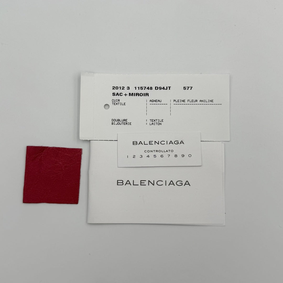 2012 Balenciaga City Leather Red Handbag