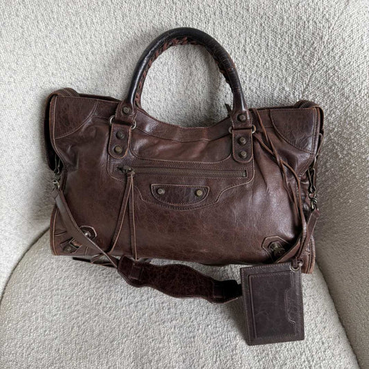 2005 Balenciaga City Leather Brown Handbag