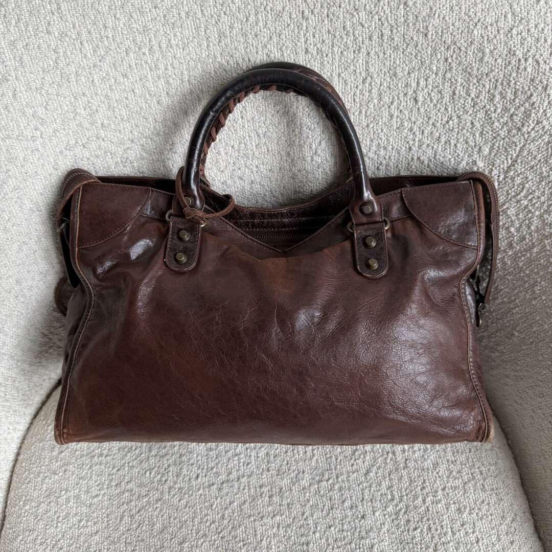 2005 Balenciaga City Leather Brown Handbag