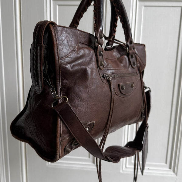 2005 Balenciaga City Leather Brown Handbag