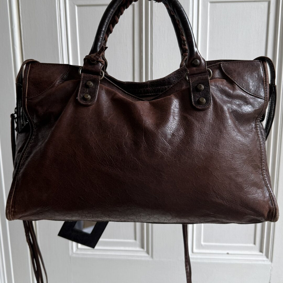 2005 Balenciaga City Leather Brown Handbag