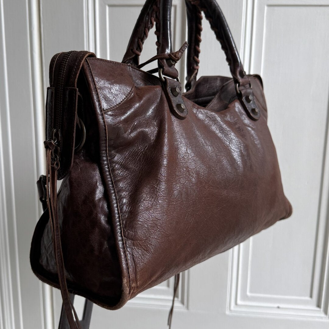 2005 Balenciaga City Leather Brown Handbag