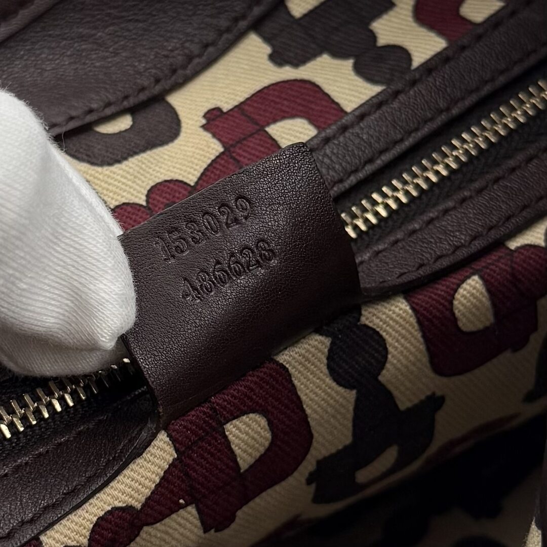 Gucci Guccissima Jackie Leather Brown Shoulder Bag