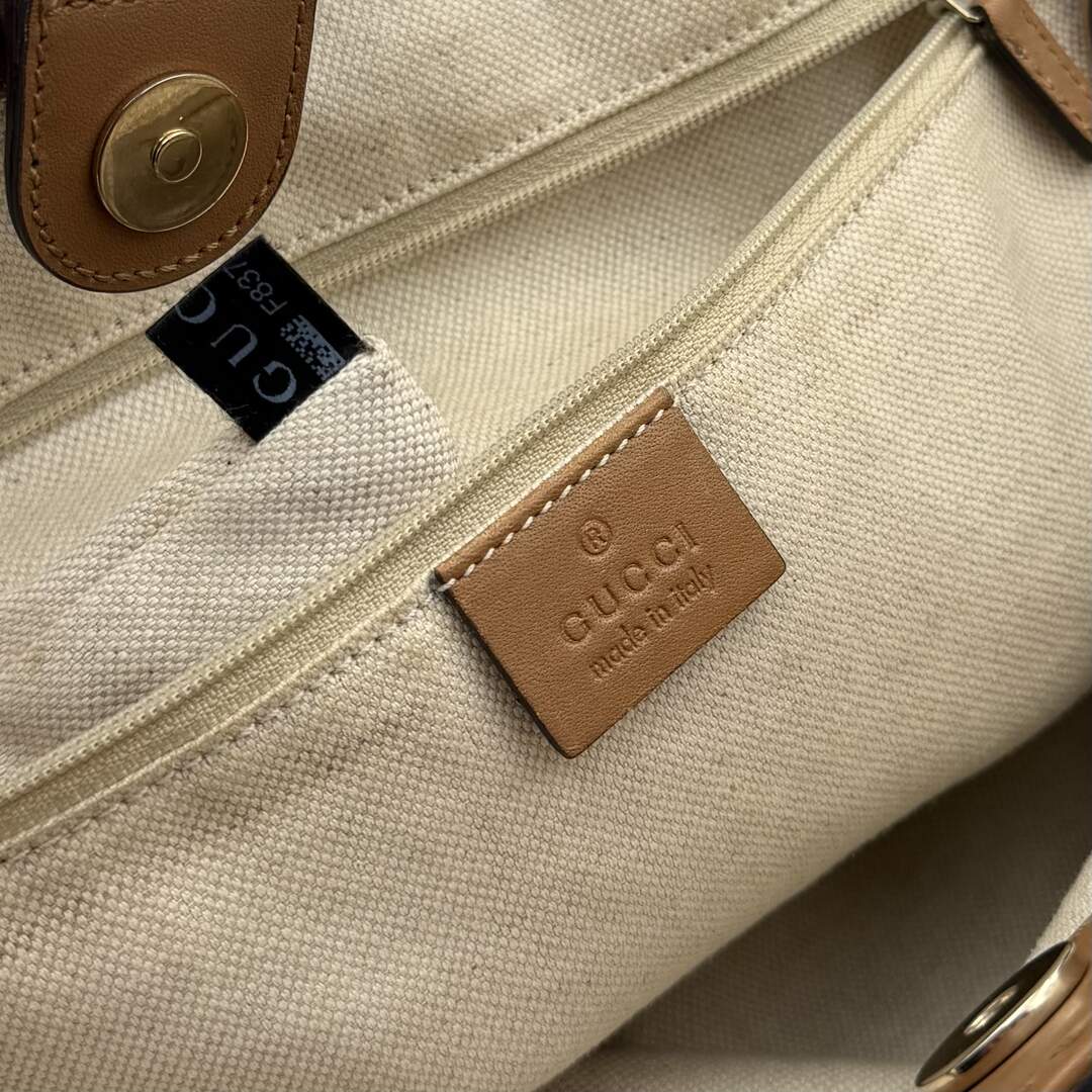 Gucci GG Denim Sukey Blue Tote Bag